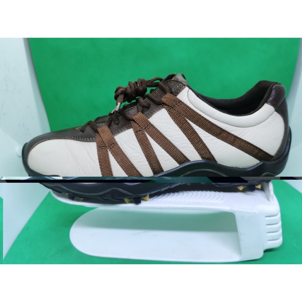 Ecco Golf Cas Cool Mens Brown Classic Leather Comfort Shoes spike Size 8.5/ 42 - Picture 3 of 16